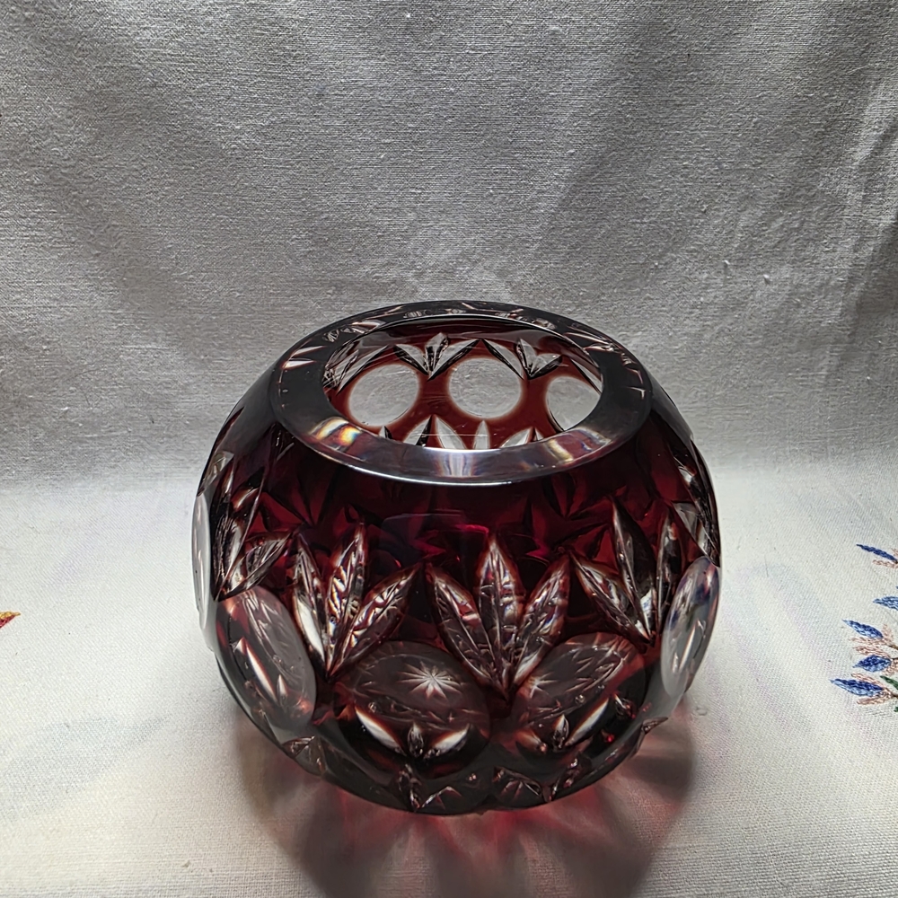 Vintage Godinger Crystal Legends Votice Candleholder. Made In Hungary